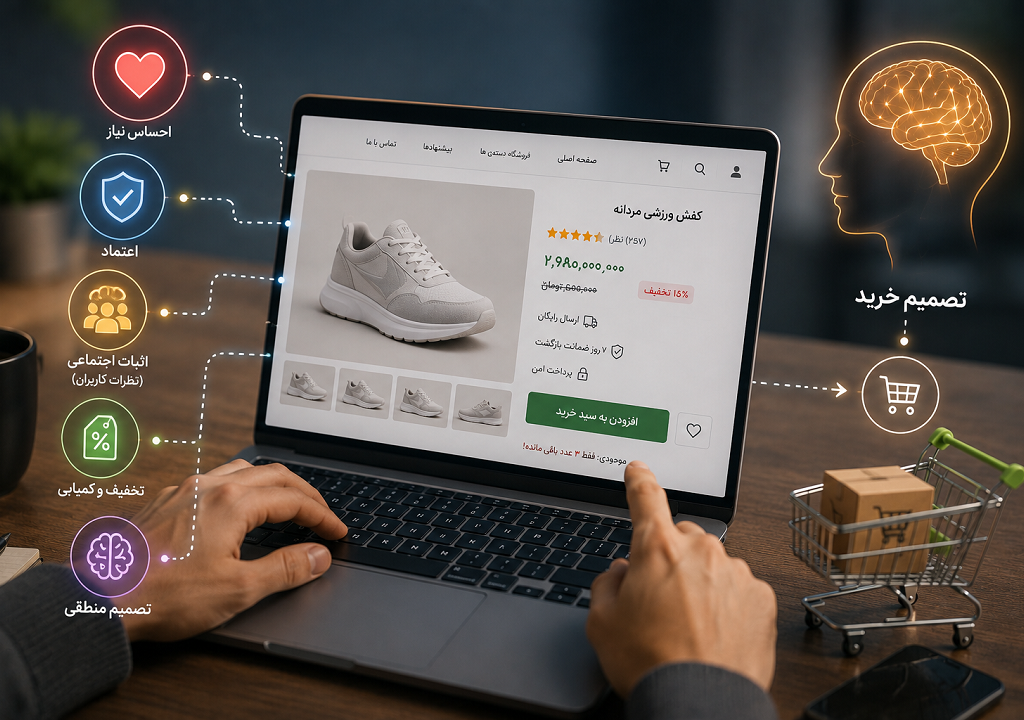 ۱۲ اصل مهم روانشناسی خرید اینترنتی