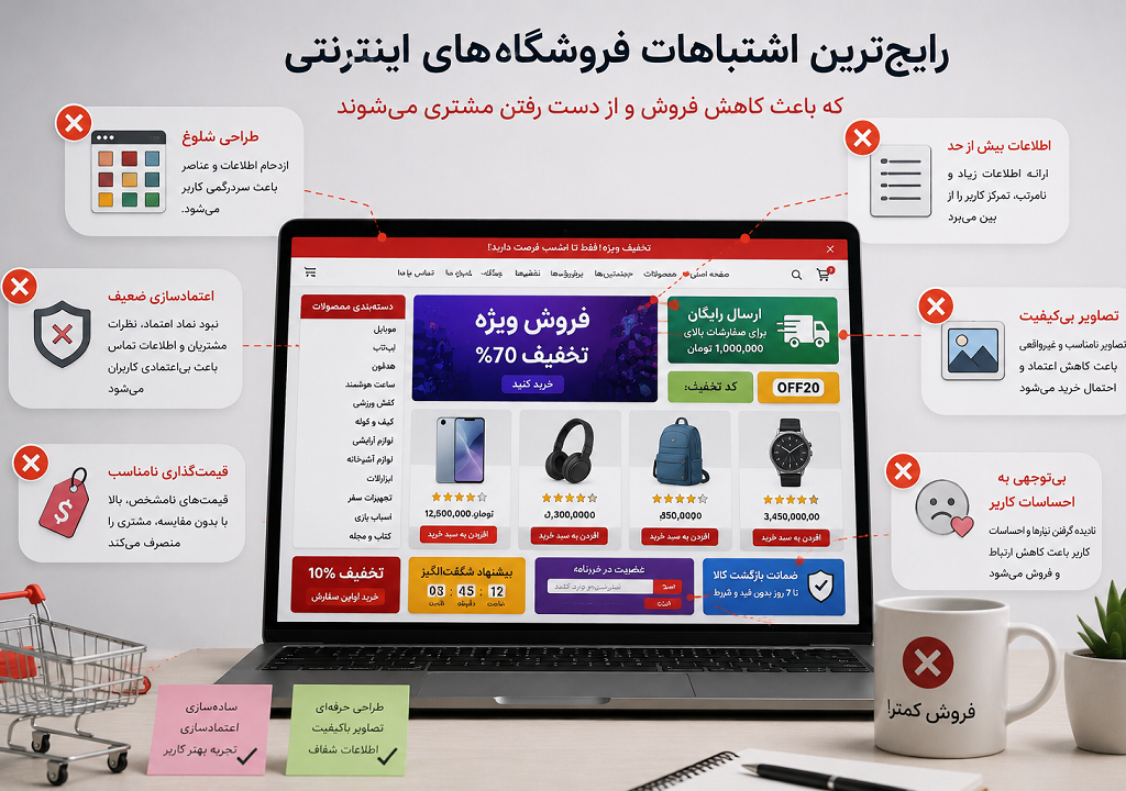رایجترین اشتباهات فروشگاههای اینترنتی در استفاده از روانشناسی خرید