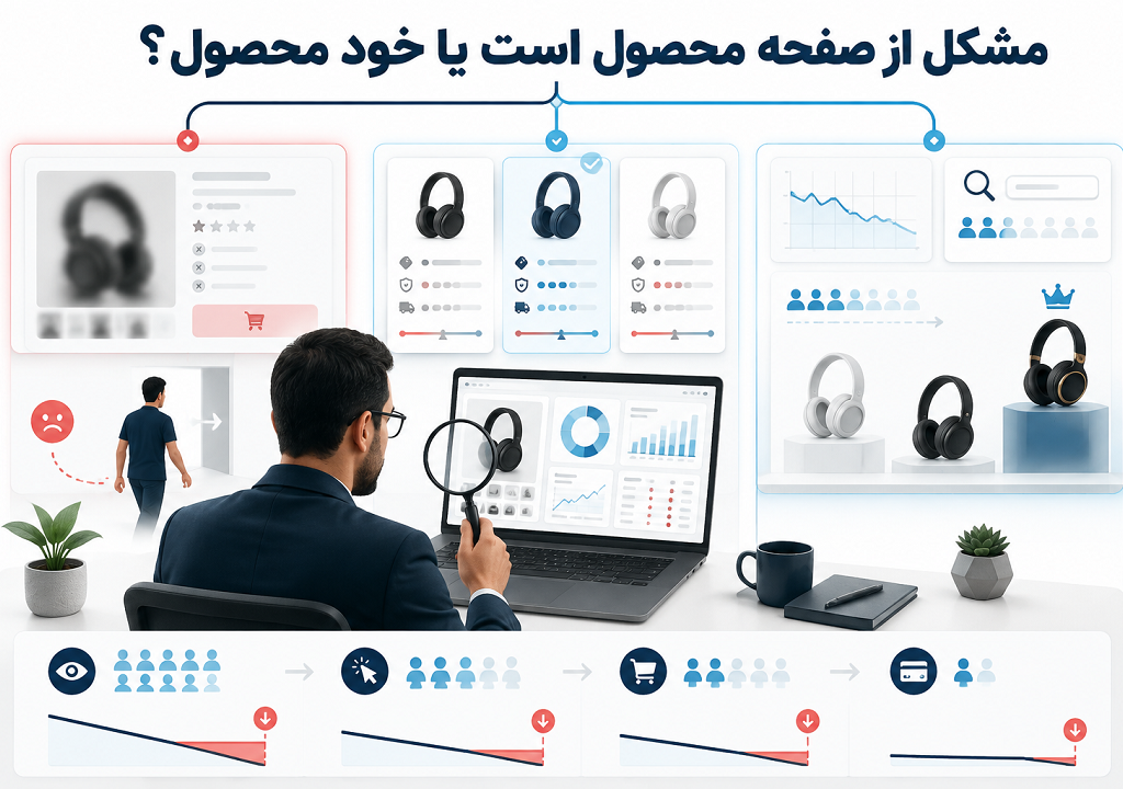 چگونه بفهمیم مشکل از صفحه محصول است یا خود محصول؟